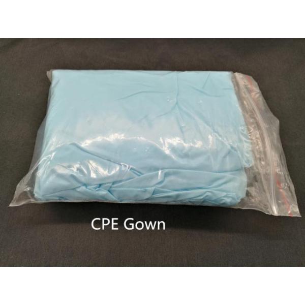 Yellow  35-60g Polyethylene Disposable Isolation Gowns 110cmx193cm Gowns With Open Cuff
