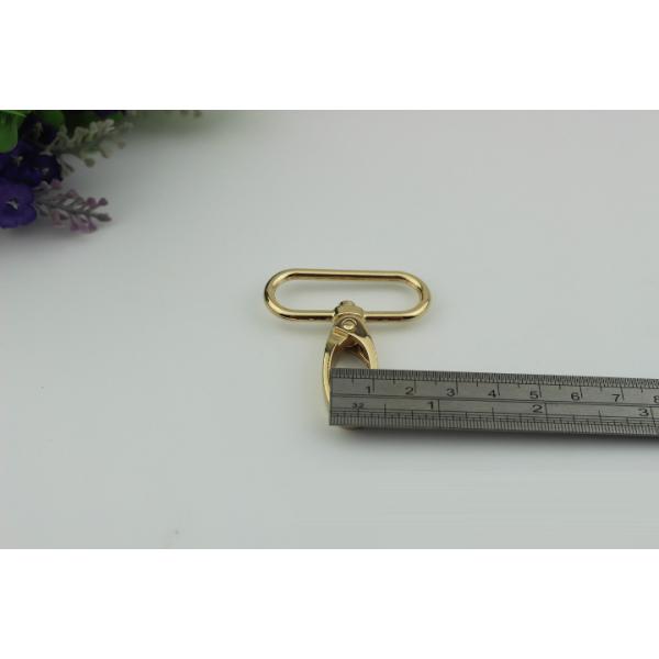 Nickel free zinc alloy 38 mm oval ring bag hardware snap hook for  leather straps