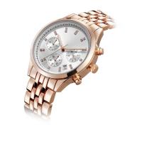 Hommes montre-bracelet, logo adapté aux besoins du client par montre de courroie d'acier inoxydable d'alliage de mouvement