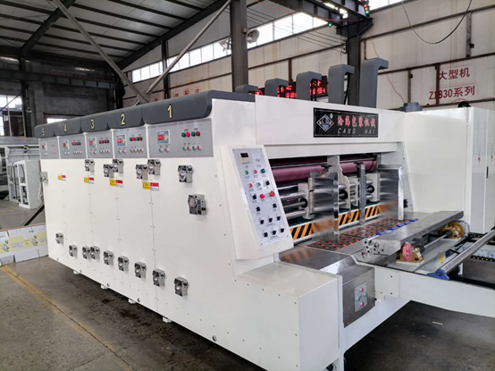 Automatic Flexo Corrugated Carton Box Machine 1-5 Colors Printer Slot Die Cut