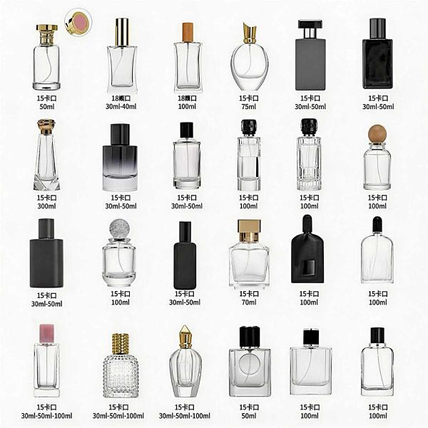 Sprayer Collar Glass Perfume Bottles Designed with Pure Glass Material Offering Stylish and Reusable Fragrance Containers