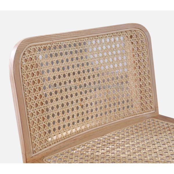 W46*D46*H93cm Muebles de bar Silla de rotín nórdica Silla de piernas altas Silla de bar Taburete Silla de madera para bar