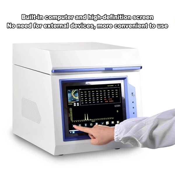 XRF Gold Analyzer with Si-pin Detector 50KV/1mA X-ray Tube and 270x260x100mm Sample Chamber for Precise Metal Analysis