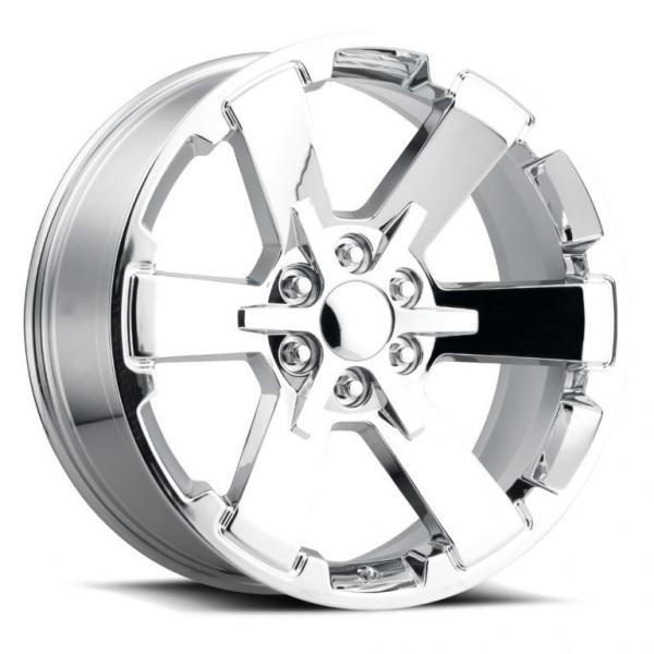 22x9 Chrome Chevrolet Replica Wheels 5662 Fit Silverado Sierra