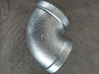 Black Union Elbow Malleable Iron Pipe Fittings