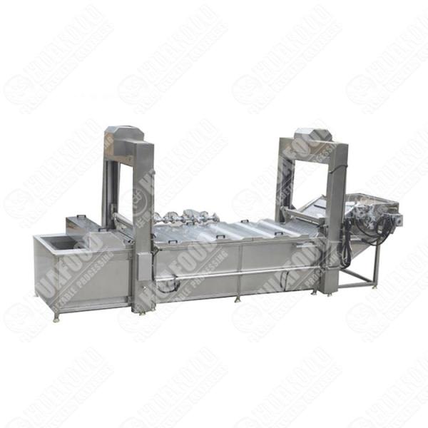Automatic Mulberry Leaves Washing And Blanching And Cooling Machine Vegetable Cleaning Processing Line