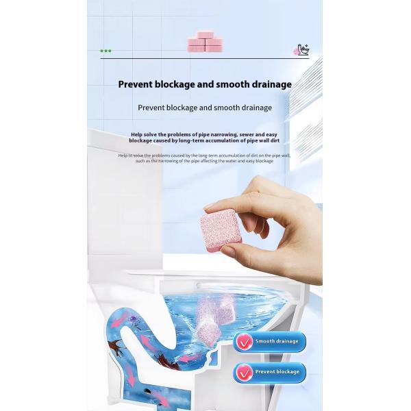 Household OEM ODM 15g Toilet Cleaner Solid Effervescent Tablets Toilet Cleaner Tblets