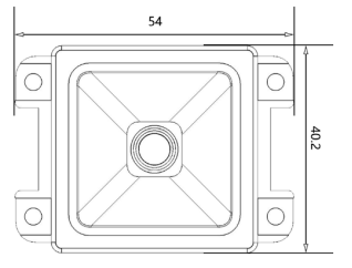 TTL врезал держатель 60CM/S DP7628 CMOS читателя кода QR 2D фиксированный