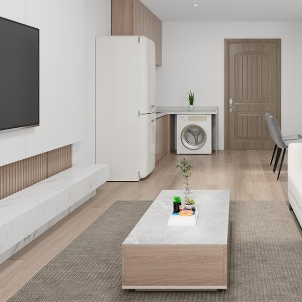 Commercial Furniture Modern customization Luxury Wood Panel Coffee Table for