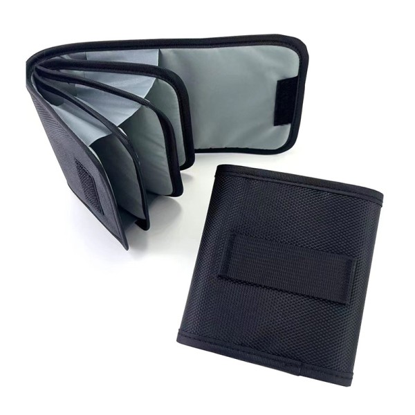 4 Pocket Lens Filter Bag Lightweight Nylon Camera Lens Filter Pouch Portable For Lens Filter Storage