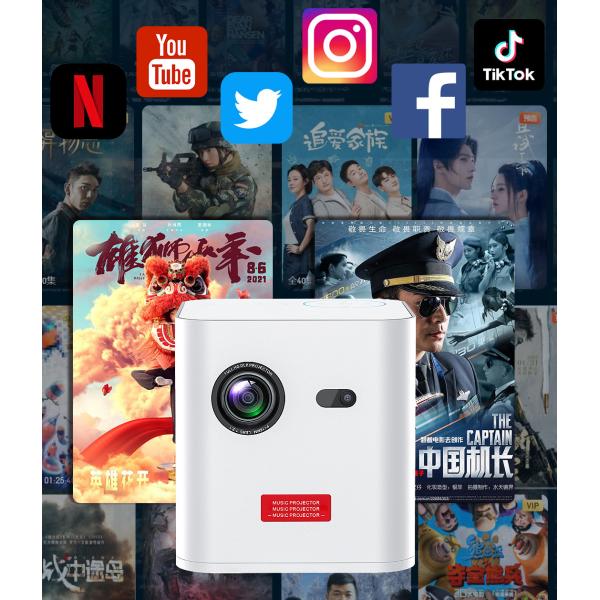 Мини репроектор СИД DLP андроида 4k кармана для домашнего на открытом воздухе театра