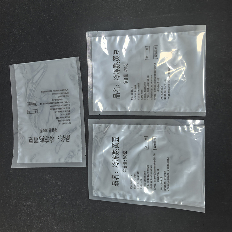 Smooth Chamber Vacuum Pouches PA PE Clear Three Side Seal For Frozen Food Storage