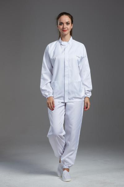 Do Workwear aberto reto da indústria alimentar de Comed anti estática com limpeza fácil