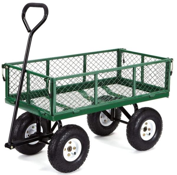 Outdoor Portable Collapsible Garden Wagon Multi-Functional Collapsible Garden Trolley