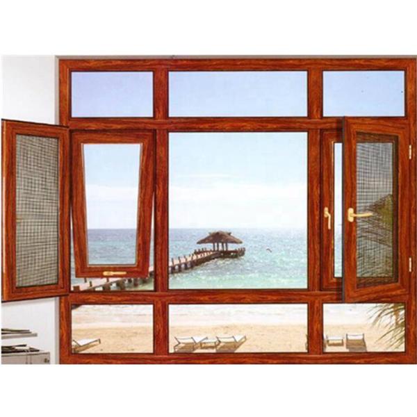 Triple Pane French Arched Aluminium Glazing Thermal Break Hurricane Impact Windows