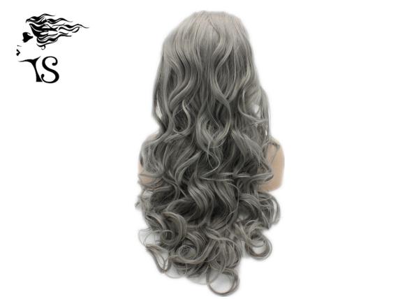 Soft Deep Wave Synthetic Lace Front Wigs , Curly Hair Lace Front Wigs Soft Smooth