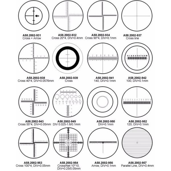 DIV 5mm 10mm Microscope Accessories OPTO-EDU A58.2002 Microscope Eyepiece Micrometer