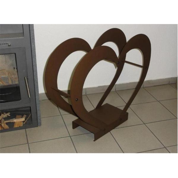 Подгонянная ржавчина покрасила шкаф журнала хранения швырка металла Corten сердца форменный