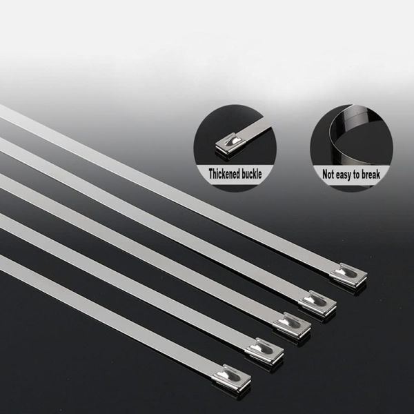 304 316 Stainless Steel Zip Ties PVC Coated Eco Friendly For Bunding Wires