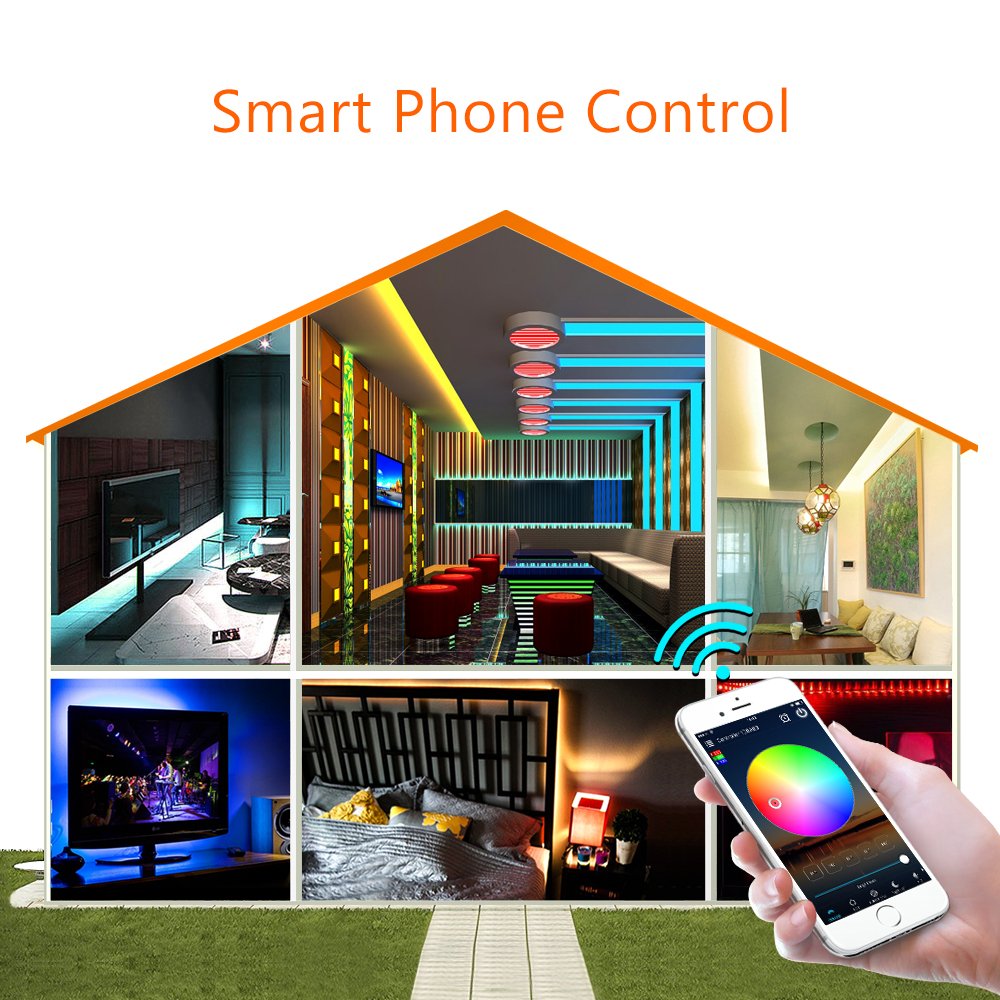RGB делает свет водостойким ленты СИД SMD 5050 2835 WiFi гибкий