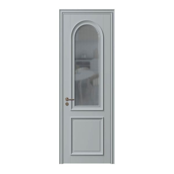 Elegant Solid Wood Front Door  For Garage Interior  Exterior  Durable Entry Door