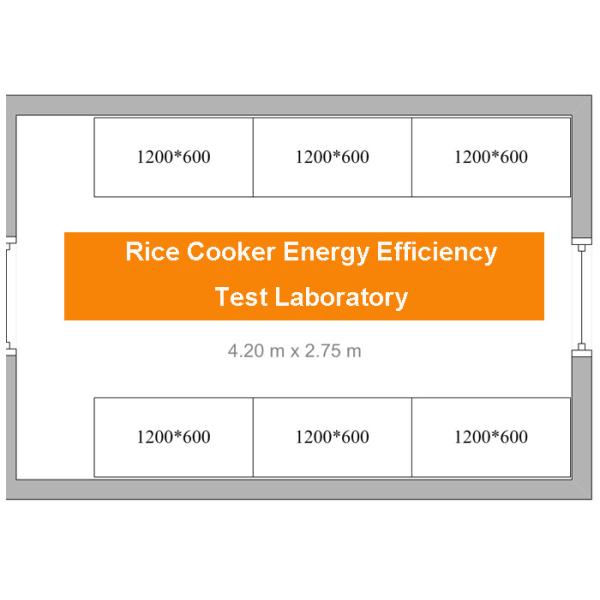Electric Rice Cookers Energy Efficiency Lab 2 Test Benches 6 Black Corners