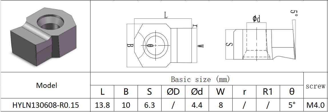 PVD HYB208A Coated Gear Shaping Insert for Difficult Materials to Improve Machining Accuracy