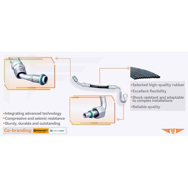 Volkswagen Passat Discharge AC Pipeline 3A0820739C Fits For 88-97 B3 B4 1.6L 2.0L 