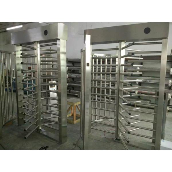 Single Lane Arc Frame Full Height Turnstile , Pedestrian Barrier Gate Bi - Directional