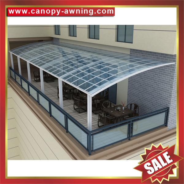 outdoor aluminium alu aluminum polycarbonate gazebo patio corridor walkway passage canopy awning canopies shelter cover