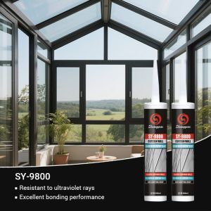 SY-9800 Elastic Silicone Facade Sealant Long Term Weather Aging Resistance for
