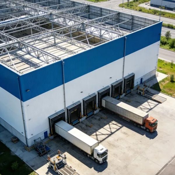 Q355B Steel Frame Prefabricated Steel Building with 50-Year Durability and Seismic Resistance