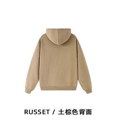 Custom Logo 350G Cotton Thick Sweatshirts with Zipper Regular Sleeves and Fabric Weight