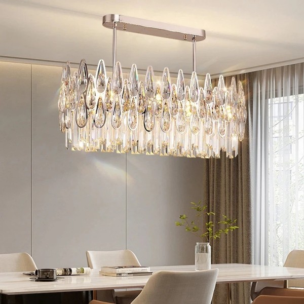 Duplex Building Living Room Chandelier Building Stairway Long Chandelier Luxury Crystal Lamp(WH-CY-269)