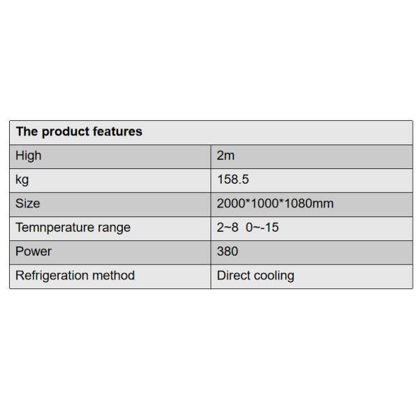 Stainless Steel Display Cabinet Refrigeration Facilities