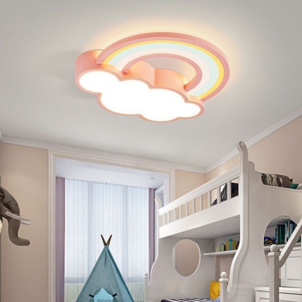Princess Room Light Fixtures Bedroom And Warm Simple Cartoon rainbow ceiling light(WH-MA-300)