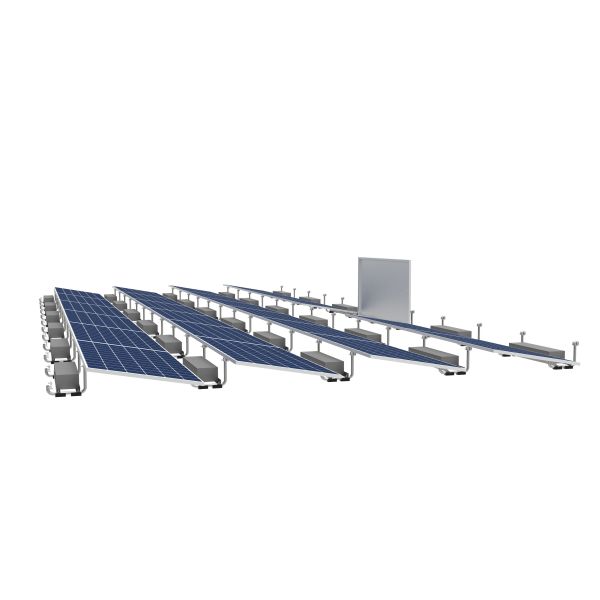 Quick Installation Solar Ballast System Commercial Ballasted Solar Racking Low Maintenance Light