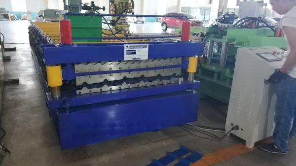                  Corrugated Trapezoidal Pattern Cold Bending Machine Roofing Metal Roof Tile Roll Forming Machine             