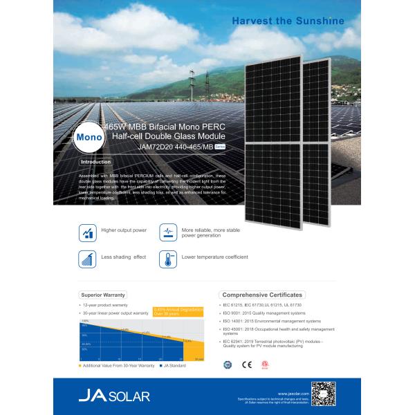 Portable Solar Panel Generator 440W-465W The Ideal Choice for Your Photovoltaic Panels