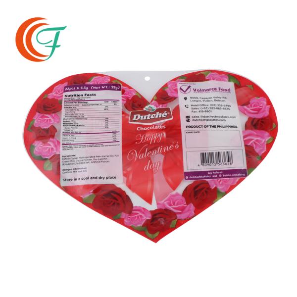 Пластиковый мешок 0.09mm упаковки еды шоколада 0.18mm