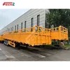 Feichi 3 Axles Fence Cargo Trailer Heavy Duty Truck Trailer Stake Fence Semi Trailer Sidewall Cargo Trailer Good Price