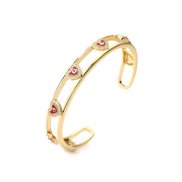 браслет Bangle страза 18k