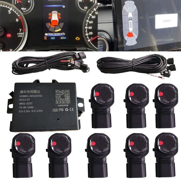 Toyota Land Cruiser Front Rear Parking Sensor System 8 Sensors Plug And Play Easy Install