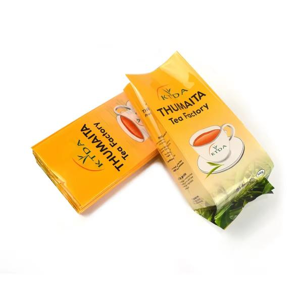 Заказ напечатанный ламинированный 240g 500g водонепроницаемый пластиковый пакет сумка задней печати фольга пищевой чай упаковка пакеты боковой коробки