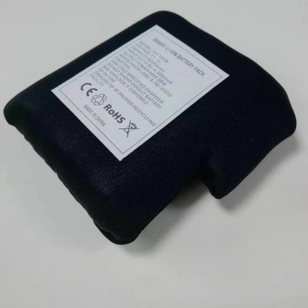 Black 12V 5000mAh Battery With BMS Protection For Heated Suit
