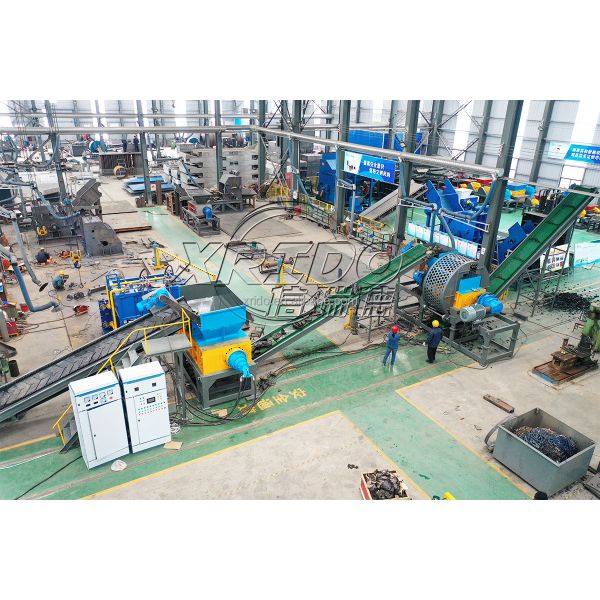 Industrial Automatic Tire Shredder 380V/50HZ with 12 Months Warranty and 2200kg Weight for Waste Tire Recycling