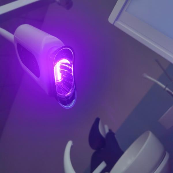 Профессиональный отбеливающий зубы светодиодный отбеливающий лампа стоматологический стул монтированная машина отбеливания зубов