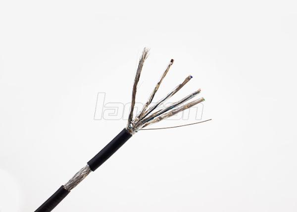 Round PVC STP 2m 3m 5m 50U Al-Mylar Category 6a Cable