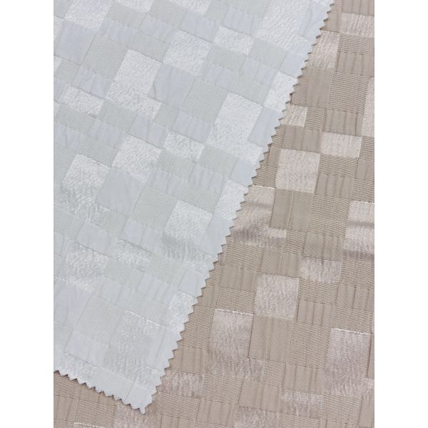 140cm 235g/m ² Spring/Summer New Style 69% Polyester 31% Cotton Grid Artistic Jacquard Fabric