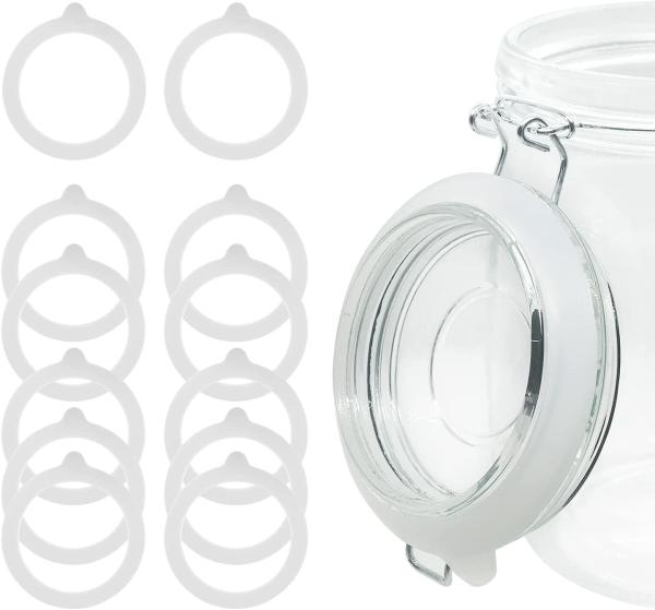 Customized White Silicone Rubber Gasket For Food Storage Jar Utensil